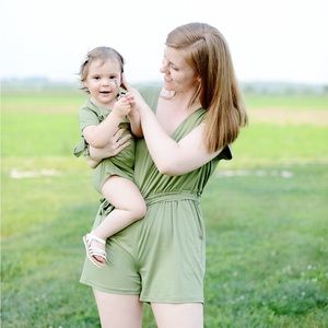 Green Romper (Mama and Me)